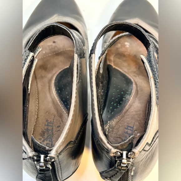 Earth Shoes Serano Mary Jane Heels Black and Gray Women's strappy Ankle Boots - Picture 11 of 15